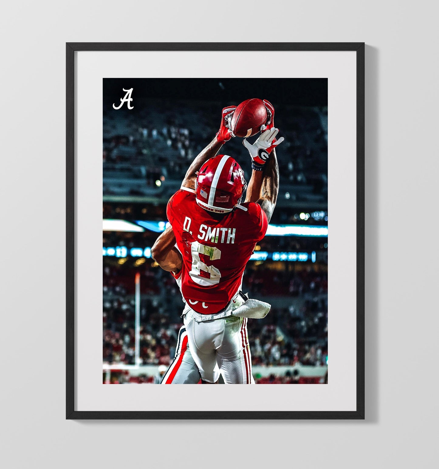 Alabama Football - DeVonta Smith - Championship Hands 8x10 Gallery Frame college football wall art