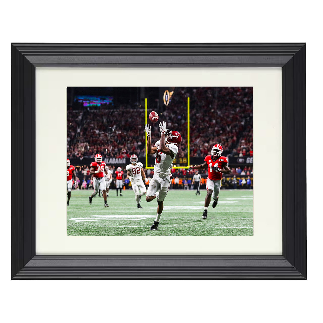 Alabama DeVonta Smith Championship Game Winning Catch 8x10 black beveled frame college football wall art