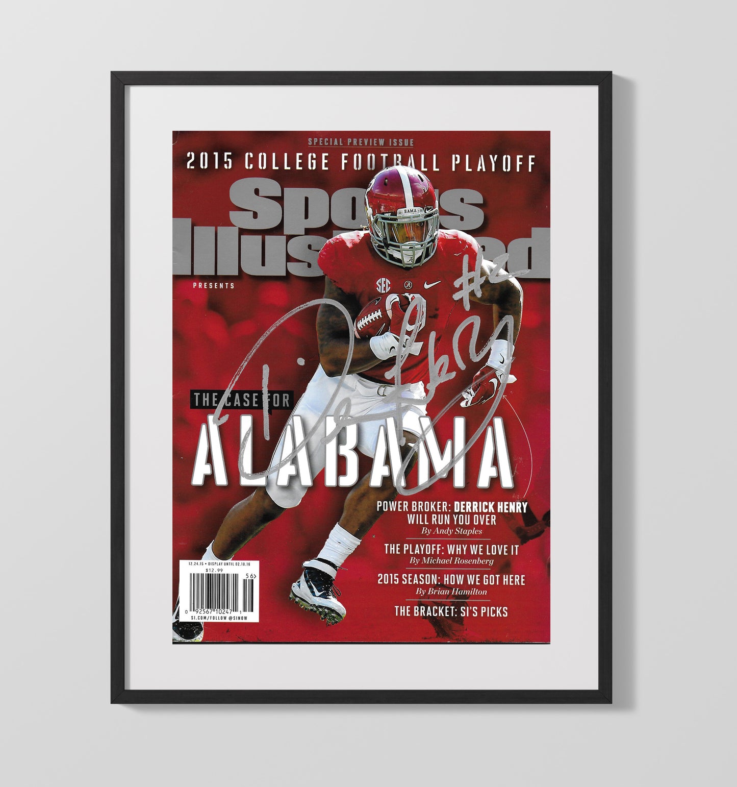 Alabama Football - Derrick Henry Case for Bama - Heisman Freight 8x10 Gallery Frame college football wall art