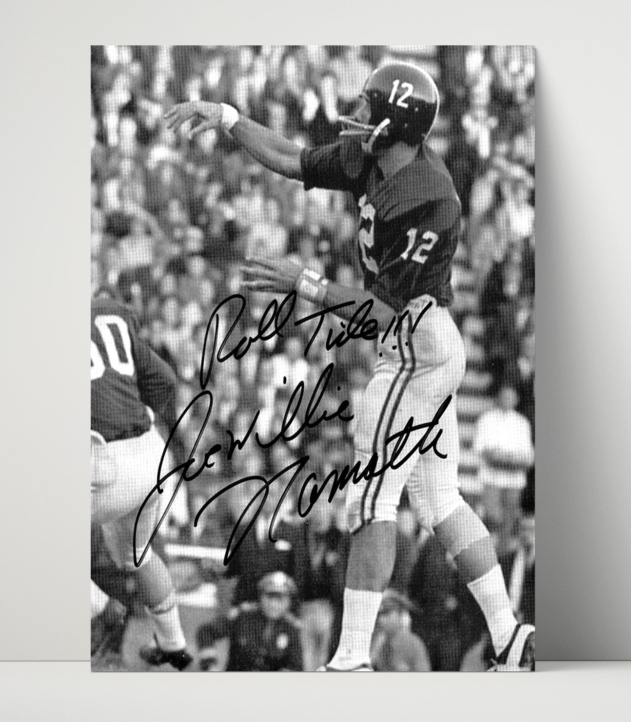 Alabama Football Joe Namath Roll Tide Passing Motion College Football Wall Art 16x20 Unframed Print wall art print – College Football decor