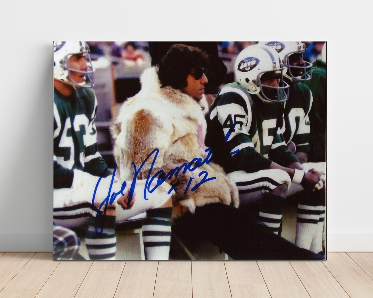 Alabama Football Joe Namath Sideline Fur Coat Style College Football Wall Art 16x20 Unframed Print wall art print – College Football decor