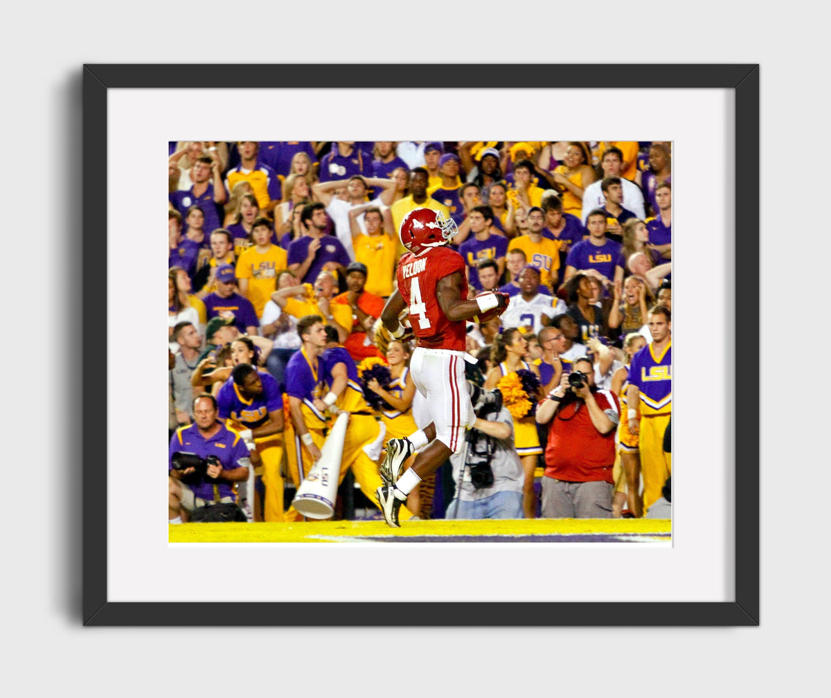 Alabama Football - TJ Yeldon LSU Breakaway Run 2012 8x10 Gallery Frame college football wall art