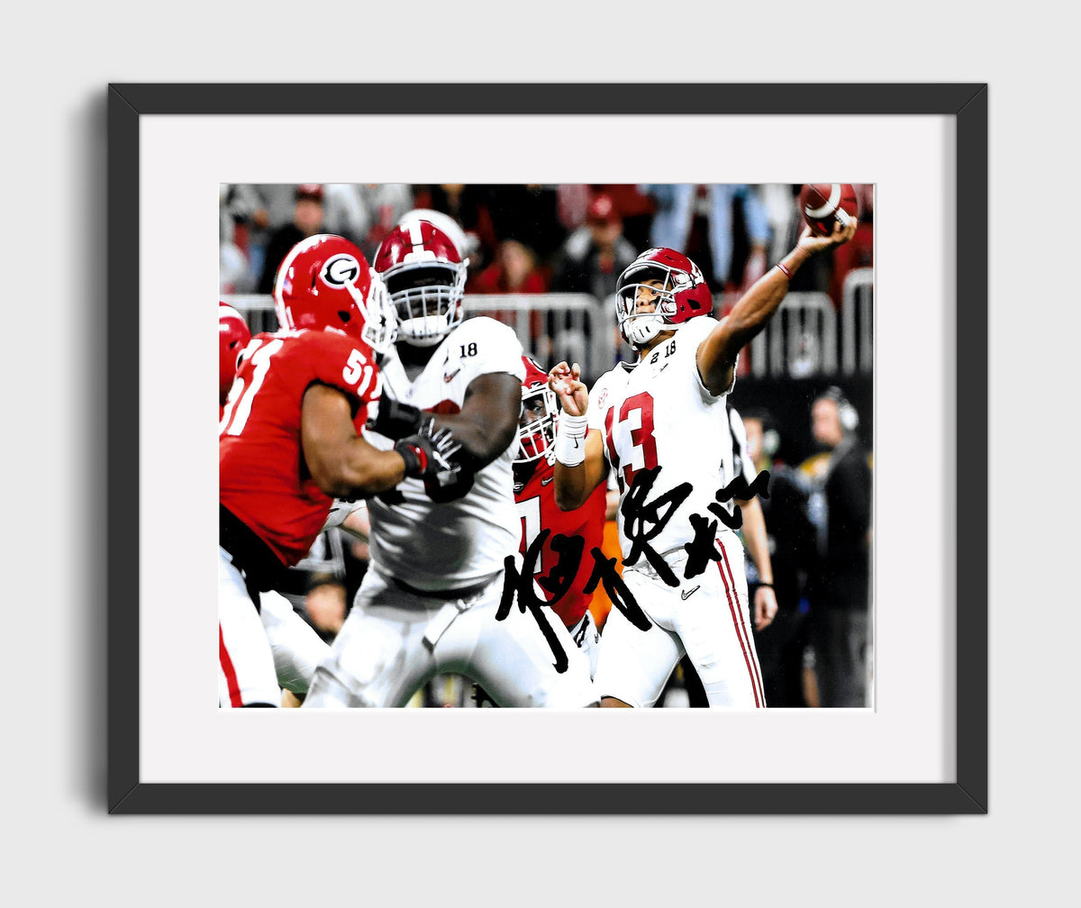 Alabama Football - Tua Tagovailoa Championship Clutch Throw 8x10 Gallery Frame college football wall art
