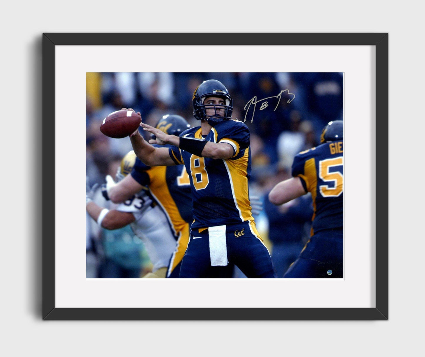 California Football - Aaron Rodgers Deep Pass Release Pocket Throw 8x10 Gallery Frame college football wall art