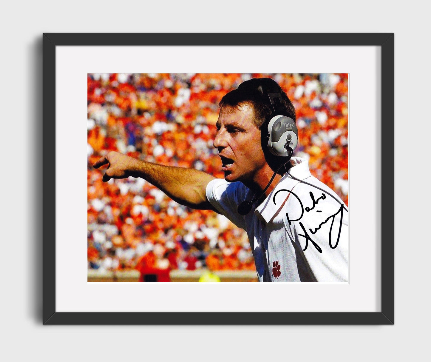 Clemson Football - Dabo Swinney Sideline Command 8x10 Gallery Frame college football wall art