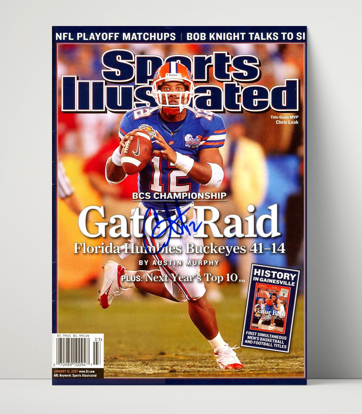 Florida Football – Chris Leak Gator Raid SI unframed college football poster print