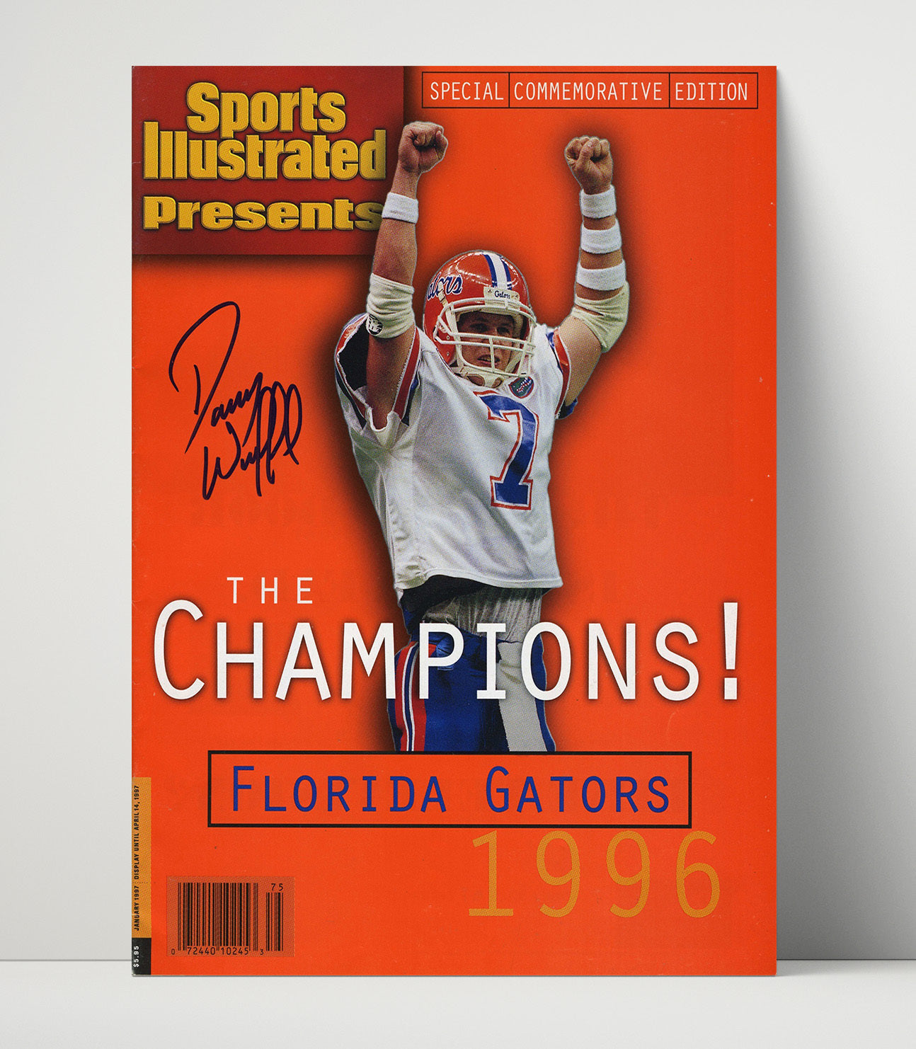 Florida Football Danny Wuerffel Champions SI Cover 1996 College Football Wall Art 16x20 Unframed Print wall art print – College Football decor