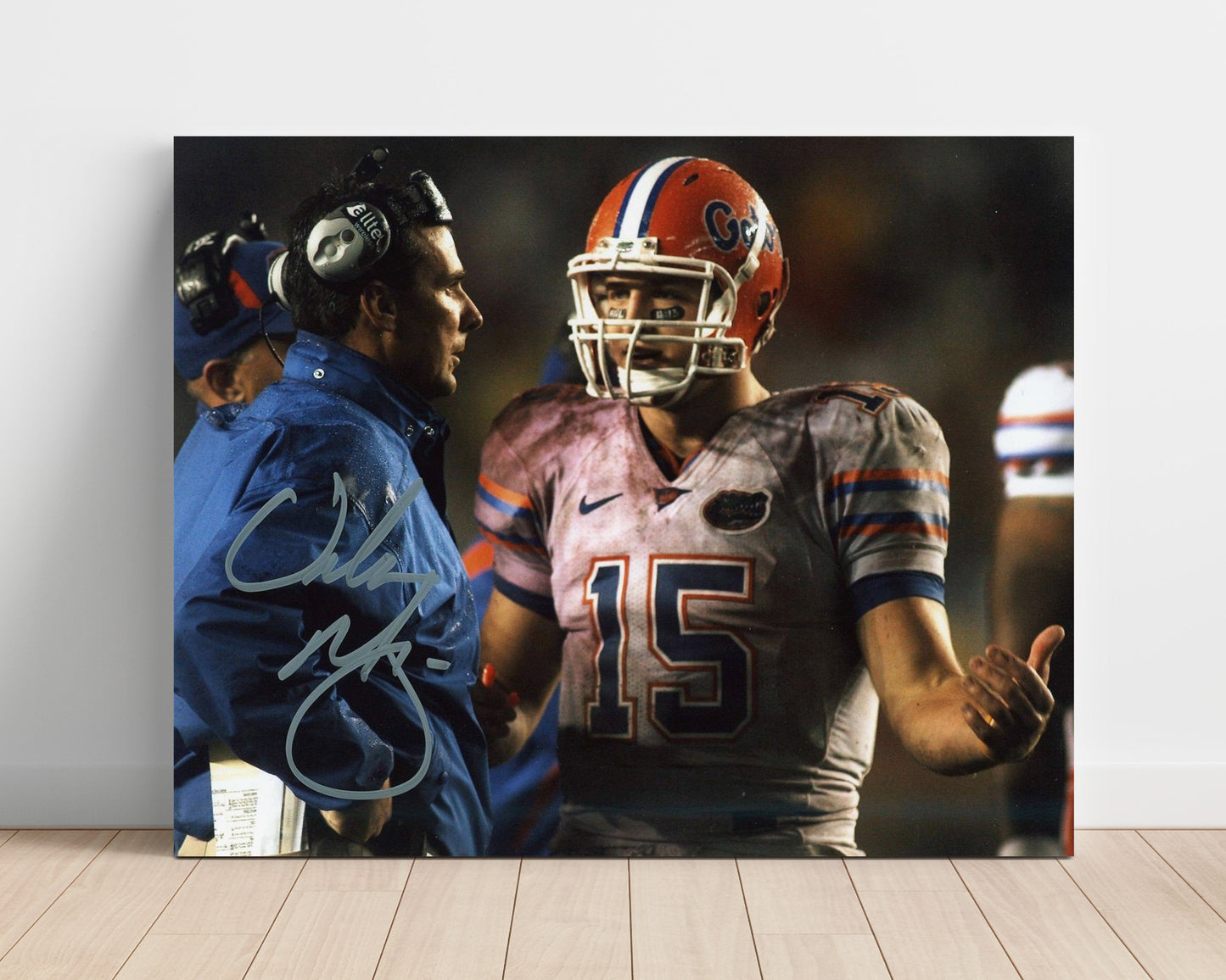 Florida Football Urban Meyer Sideline Focus College Football Wall Art 16x20 Unframed Print wall art print – College Football decor