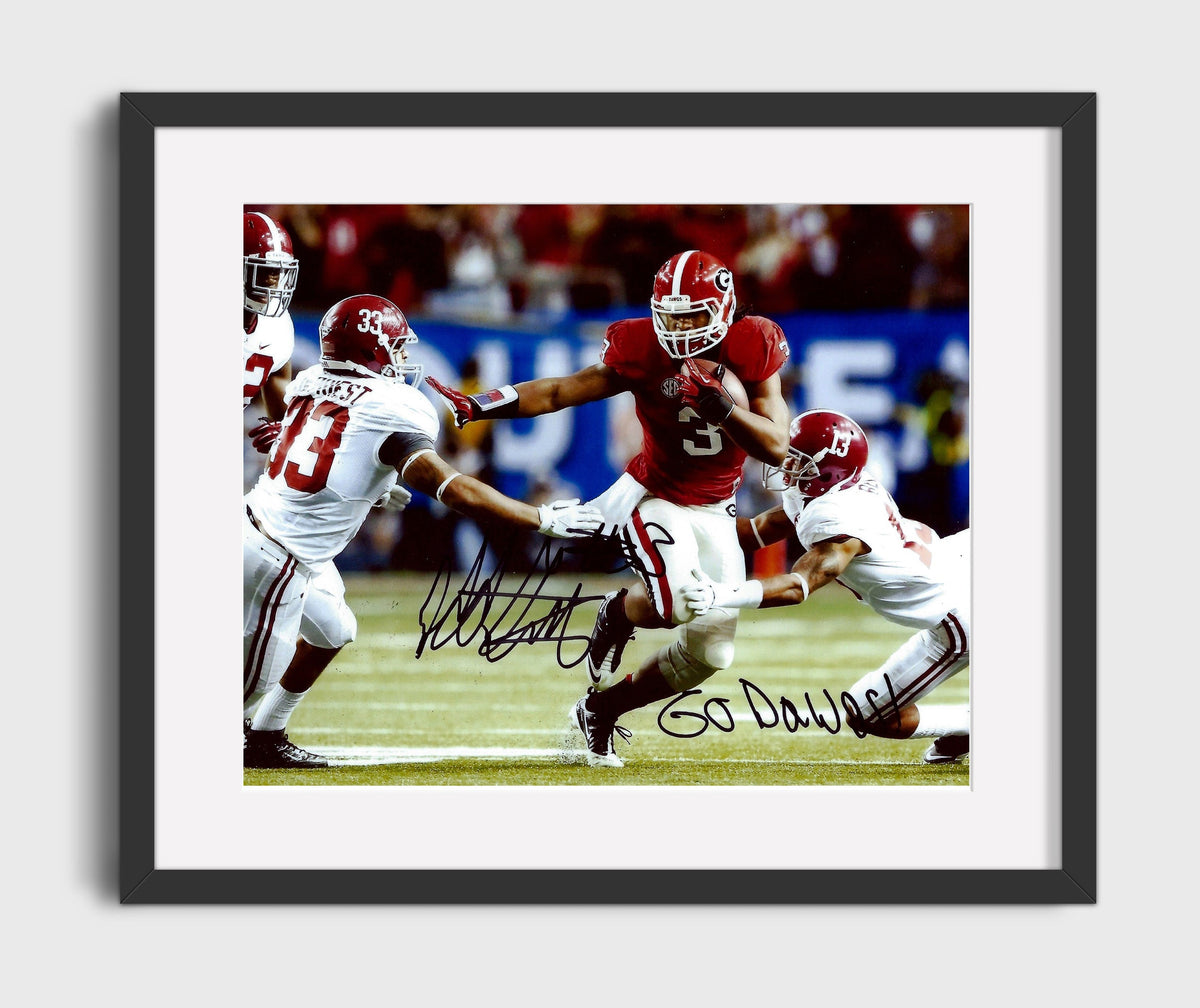 Georgia Football - Todd Gurley Stiff Arm Run 8x10 Gallery Frame college football wall art