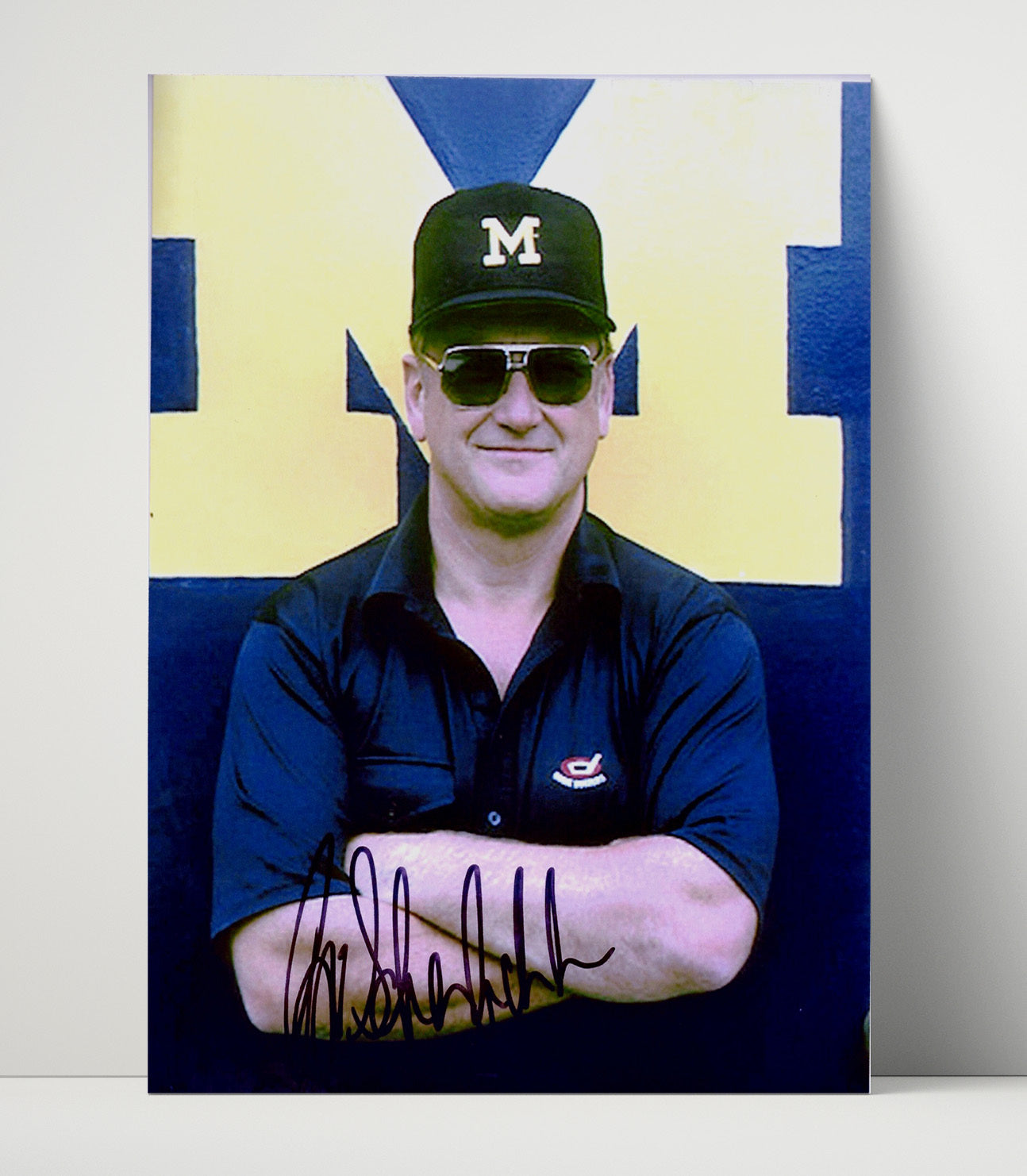 Michigan Football Bo Schembechler Michigan Legend Leader College Football Wall Art 16x20 Unframed Print wall art print – College Football decor