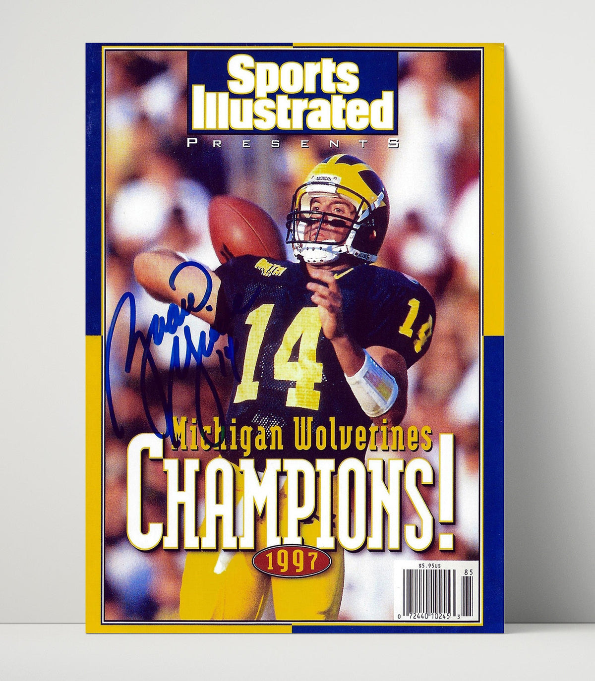 Michigan Football – Brian Griese National Champions 1997 SI unframed college football poster print