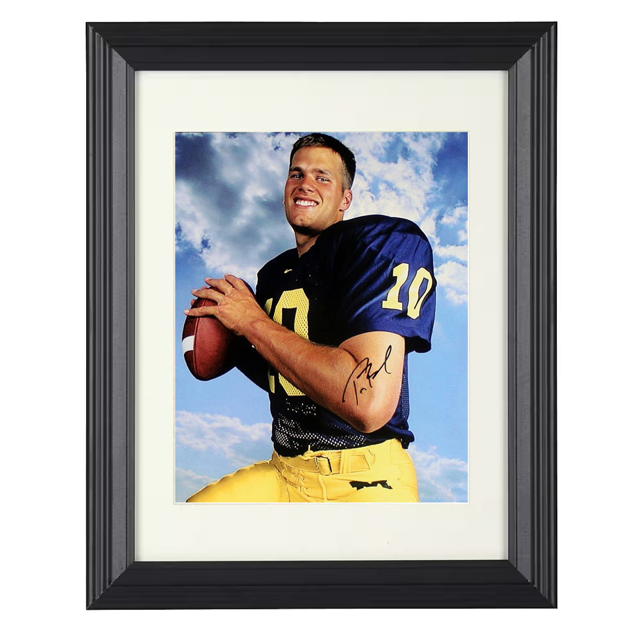 Michigan Football - Tom Brady Wolverine Roots 8x10 framed college football wall art