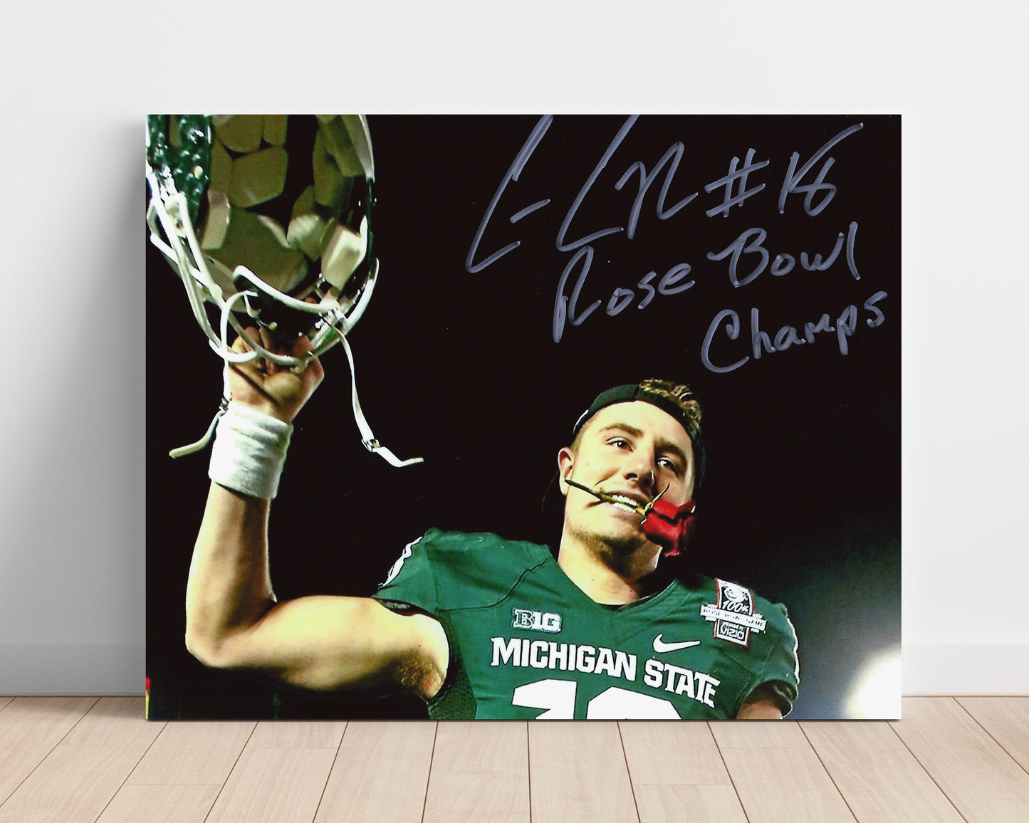 Michigan State Football Connor Cook Rose BowlSpartan Glory College Football Wall Art 16x20 Unframed Print wall art print – College Football decor