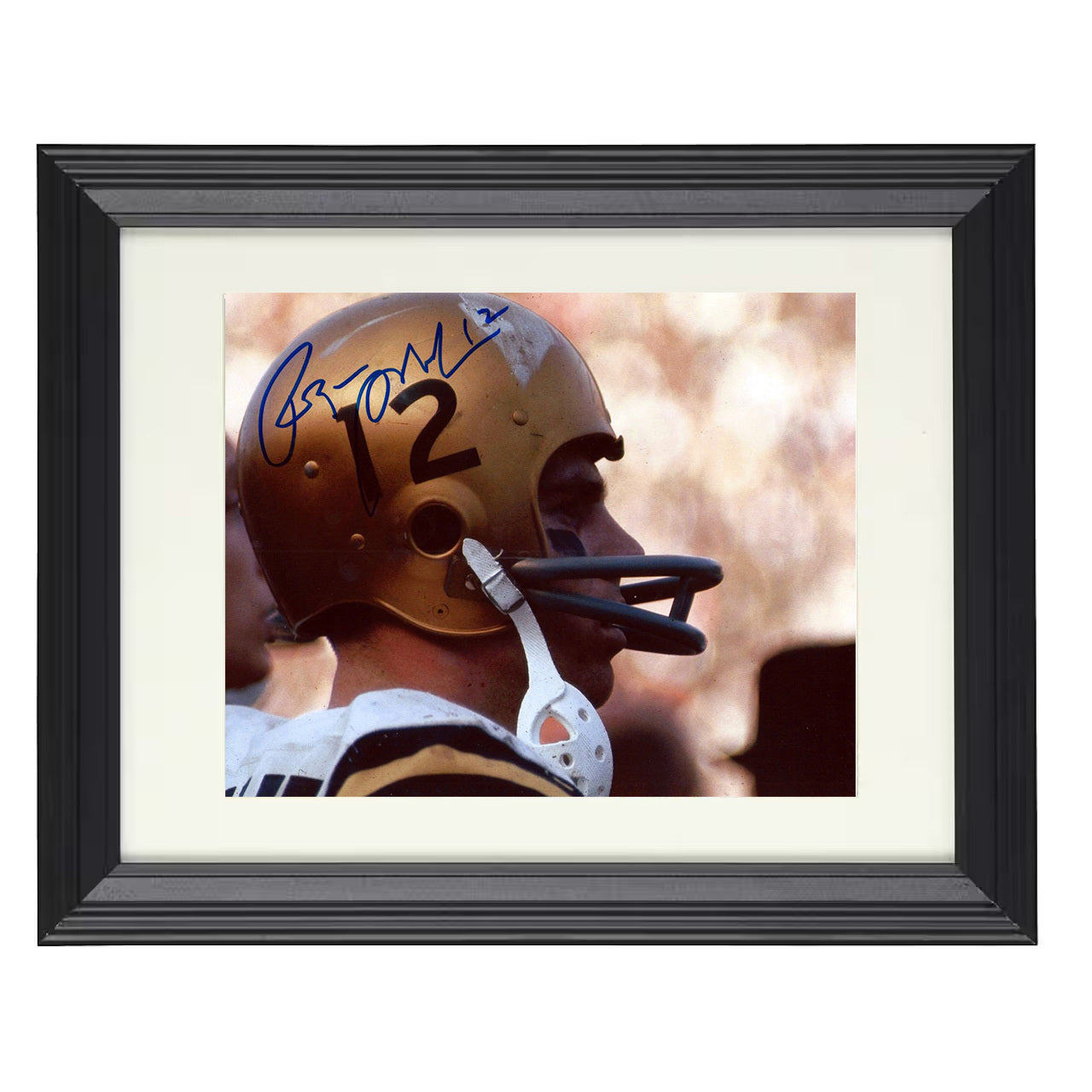 Navy Football - Roger Staubach Classic Helmet Profile 8x10 framed college football wall art