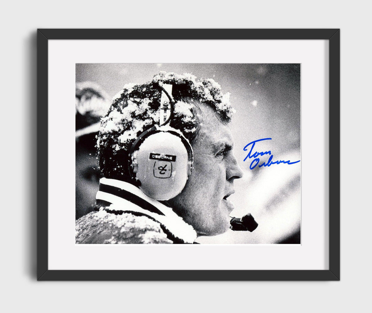 Nebraska Football - Tom Osborne Snowy Sideline Coaching 8x10 Gallery Frame college football wall art