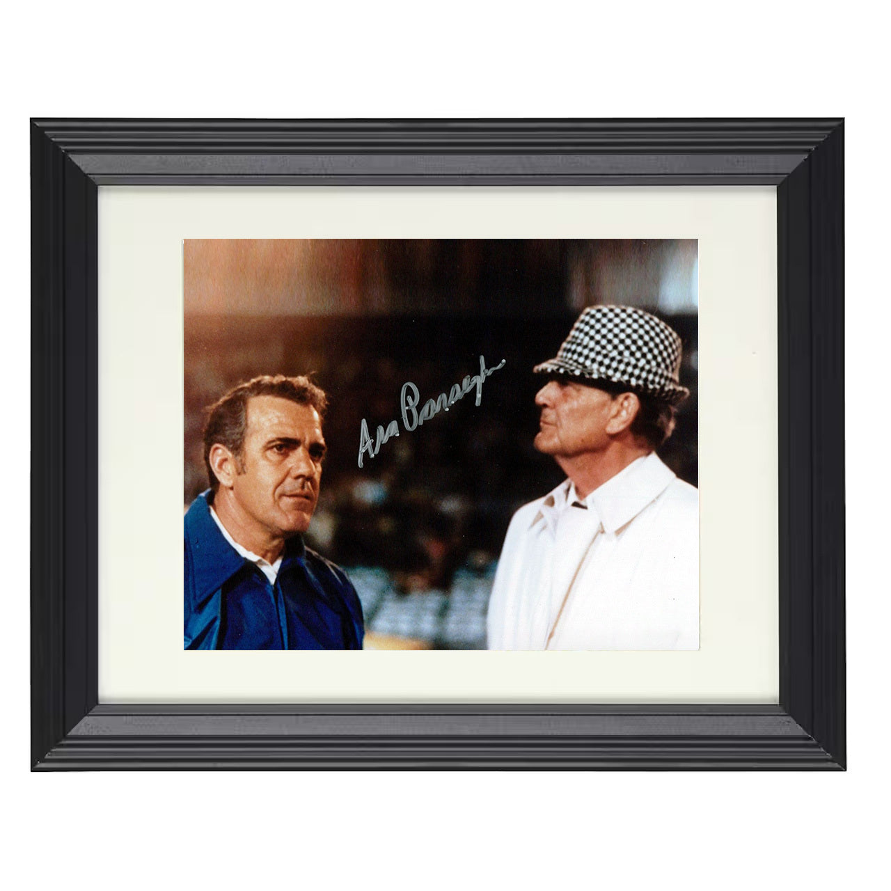 Notre Dame Ara Parseghian and Bear Bryant Sideline Meeting 8x10 black beveled frame college football wall art