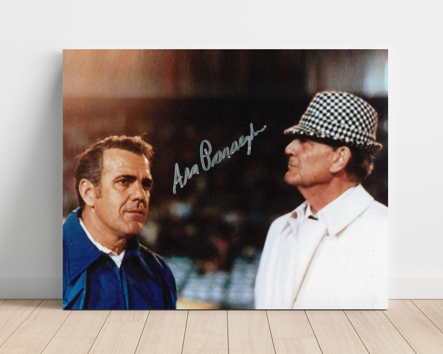 Notre Dame Football Ara Parseghian and Bear Bryant Sideline Meeting Legendary Coaches College 16x20 Unframed Print wall art print – College Football decor