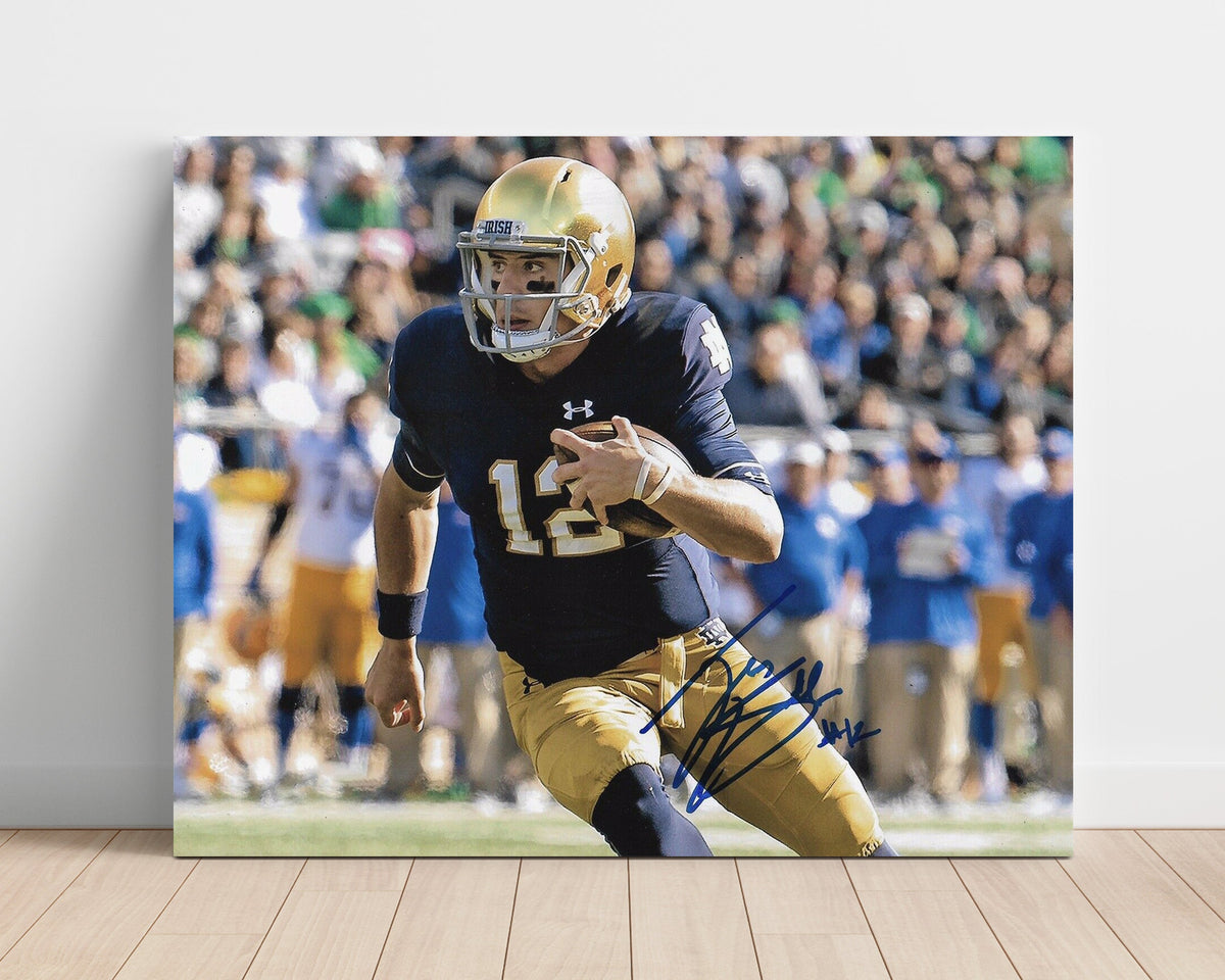 Notre Dame Football – Ian Book Scramble Run unframed college football poster print