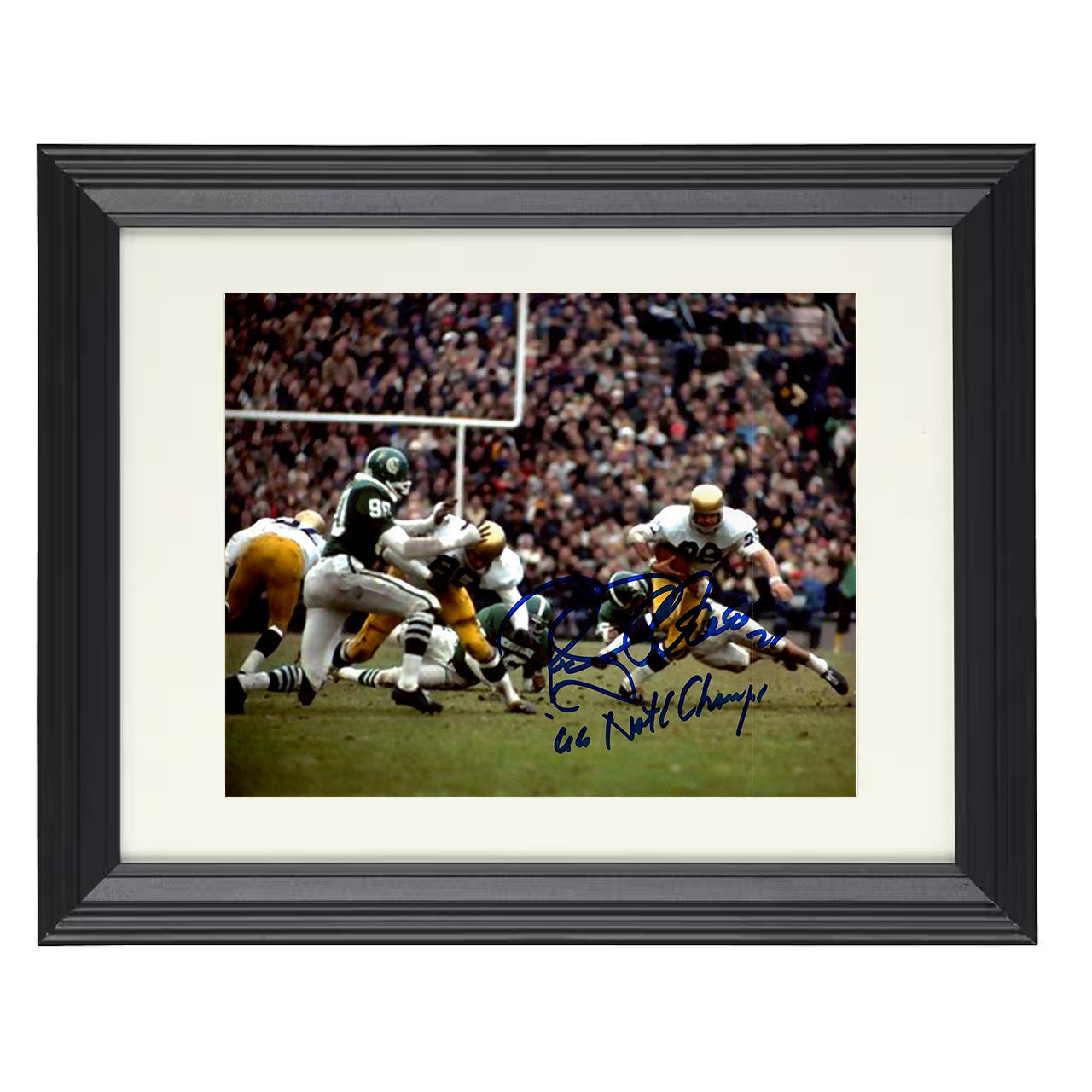 Notre Dame Football - Rocky Blier Champion Run 1966 8x10 framed college football wall art
