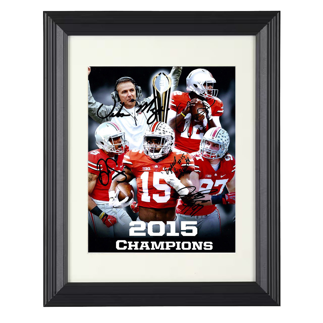 Ohio State Football - 2015 Championship Core 8x10 framed college football wall art