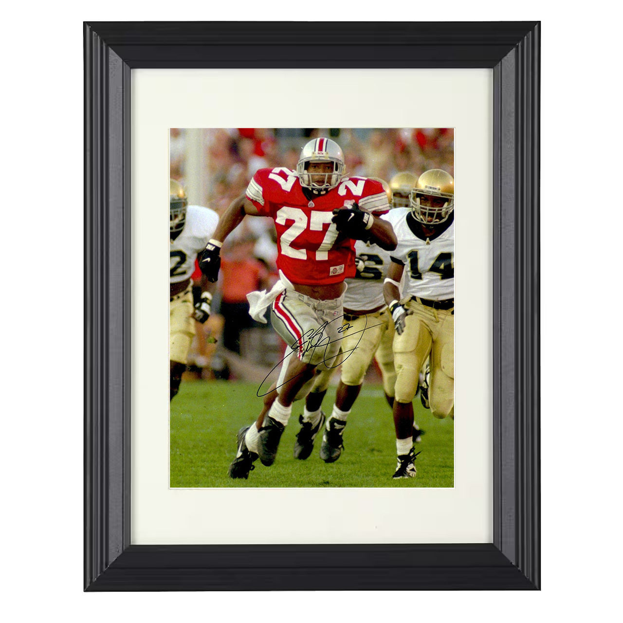 Ohio State Football - Eddie George Heisman Run 8x10 framed college football wall art