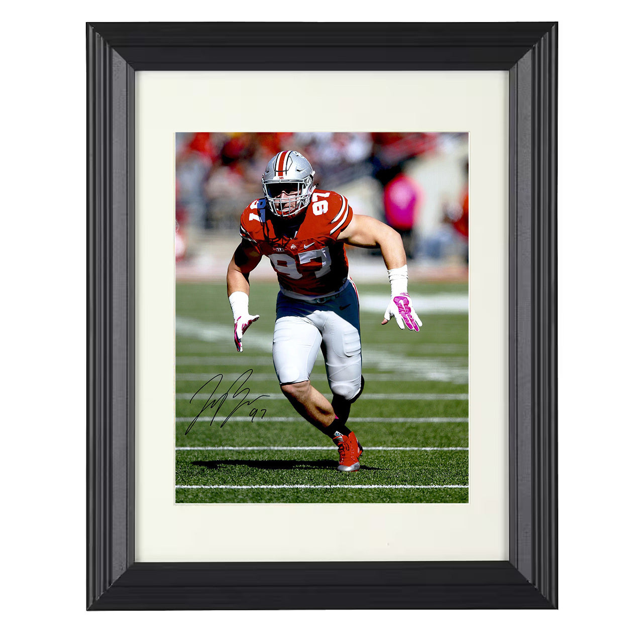Ohio State Football - Joey Bosa Defensive Force 8x10 framed college football wall art