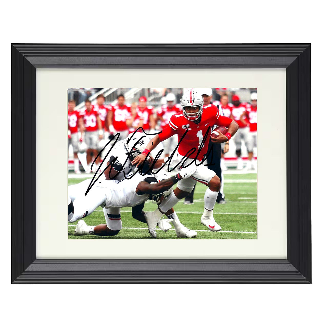 Ohio State Football - Justin Fields Breakaway Run 8x10 framed college football wall art