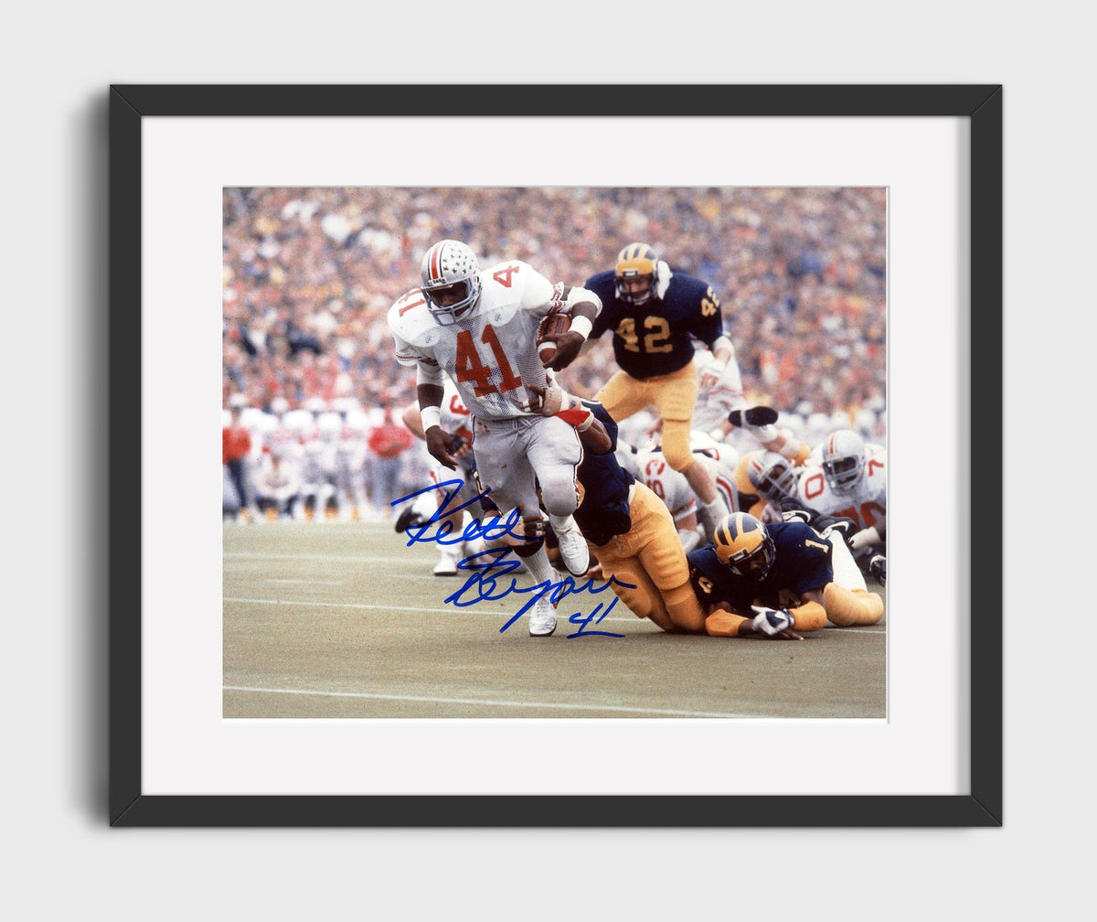 Ohio State Football - Keith Byars Goal Line Pay Dirt Run 8x10 Gallery Frame college football wall art