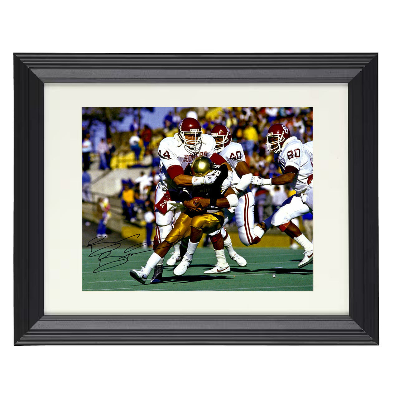 Oklahoma Football - Brian Bosworth Wrap Tackle 8x10 framed college football wall art