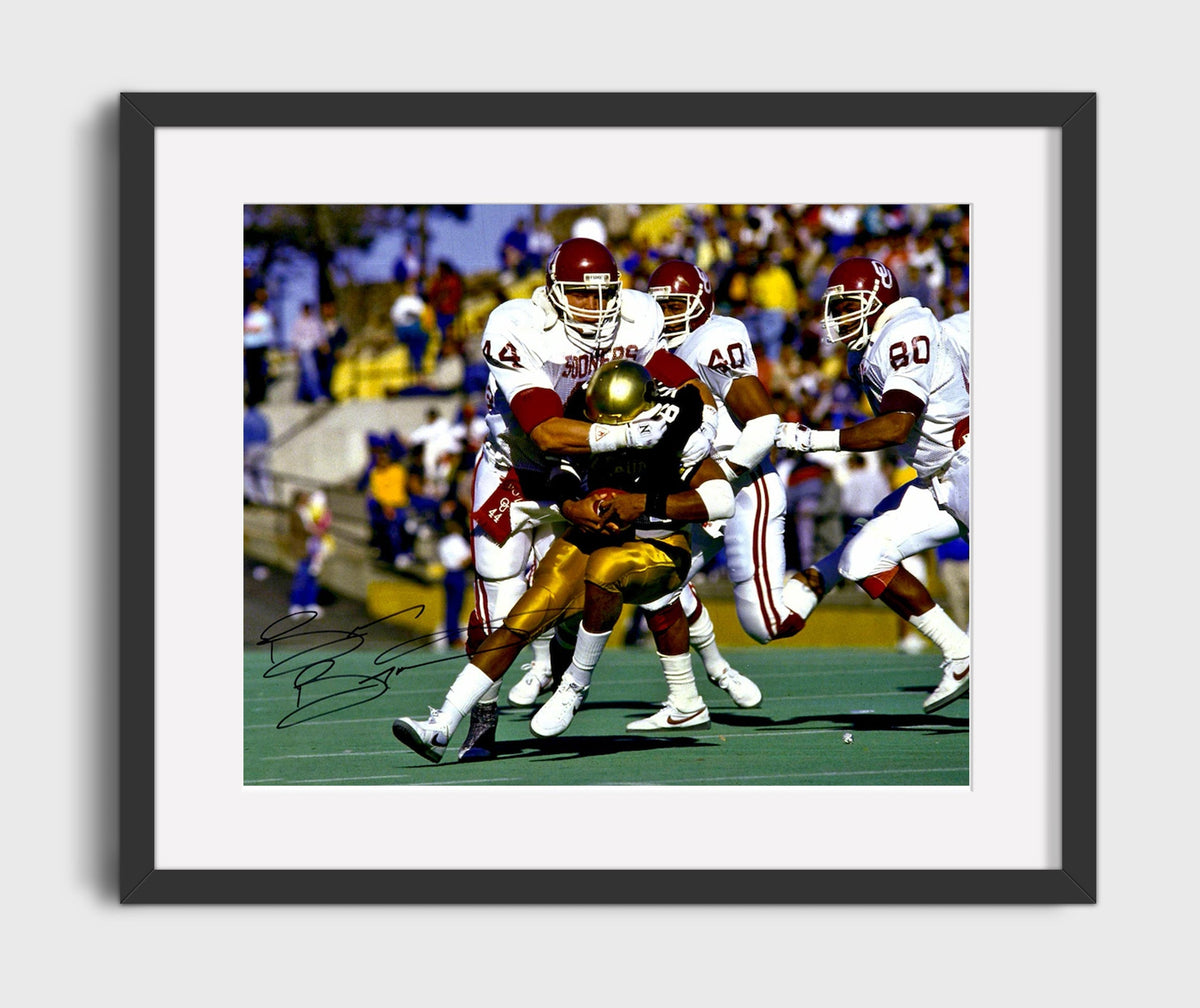 Oklahoma Football - Brian BosworthWrap Tackle 8x10 Gallery Frame college football wall art