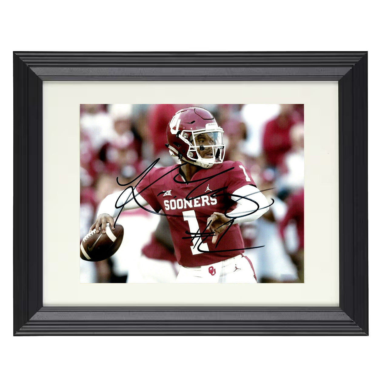 Oklahoma Football - Kyler Murray Pocket Throw 8x10 framed college football wall art