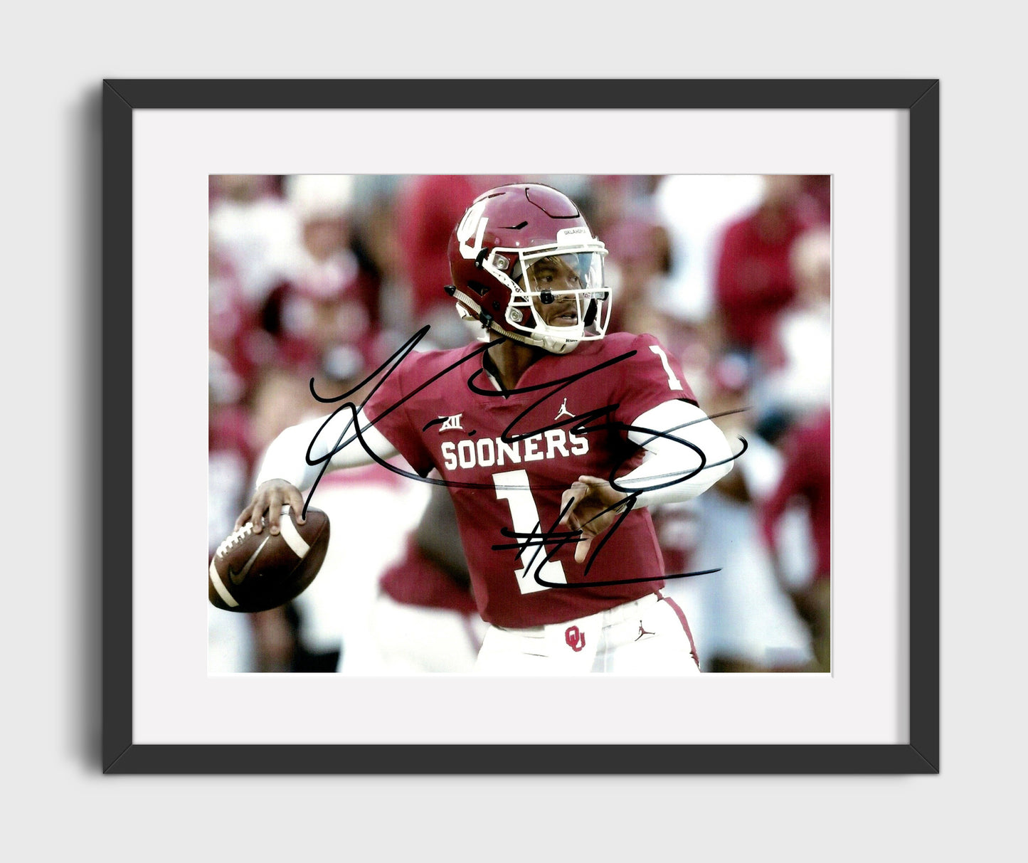 Oklahoma Football - Kyler MurrayPocket Throw 8x10 Gallery Frame college football wall art
