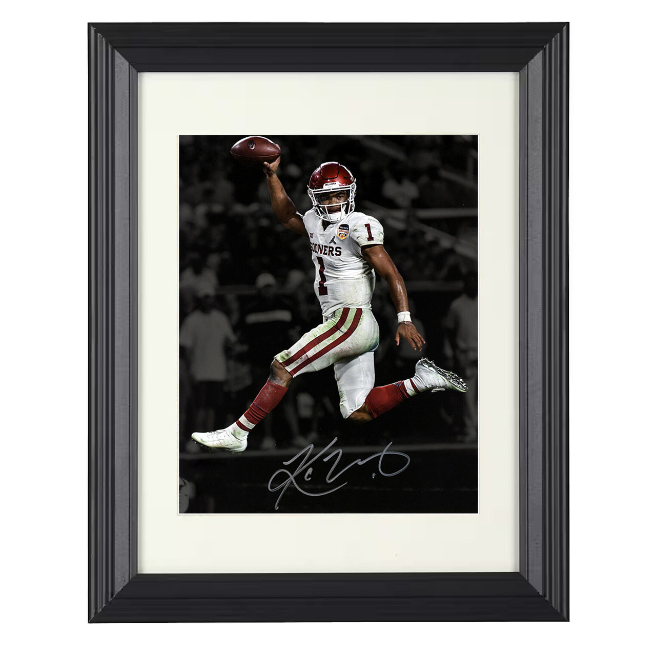 Oklahoma Football - Kyler Murray Open Field Burst 8x10 framed college football wall art