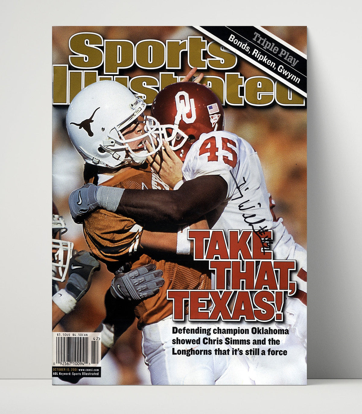 Oklahoma Football – Red River Rivalry Hit SI unframed college football poster print