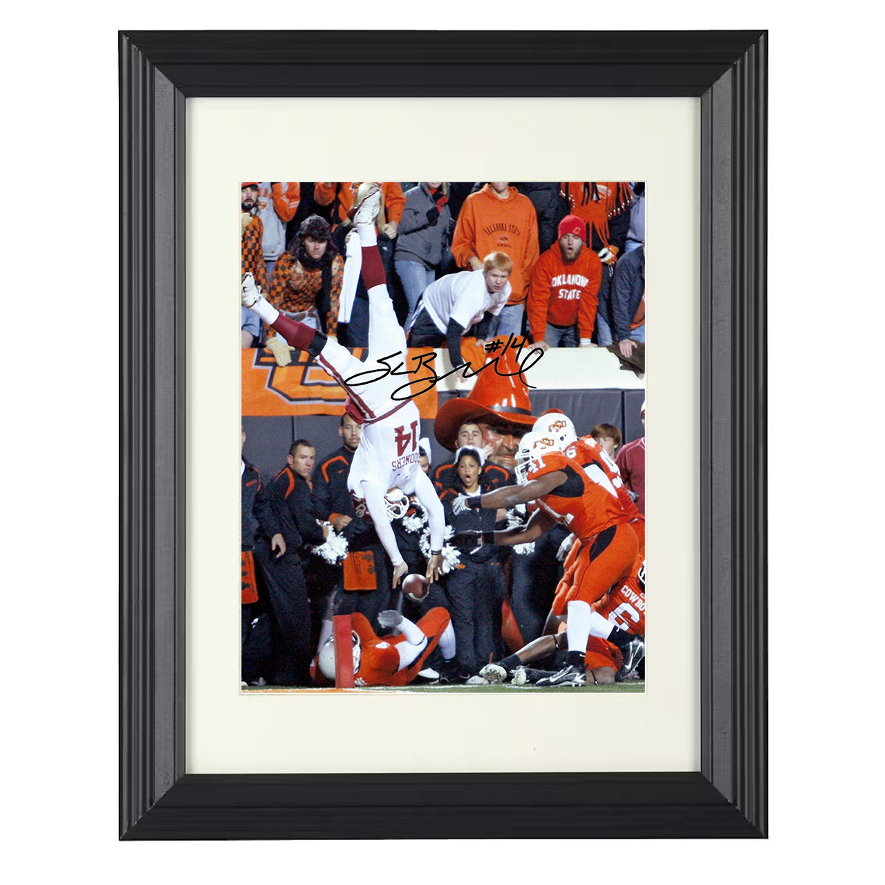 Oklahoma Football - Sam Bradford Precision Pass 8x10 framed college football wall art