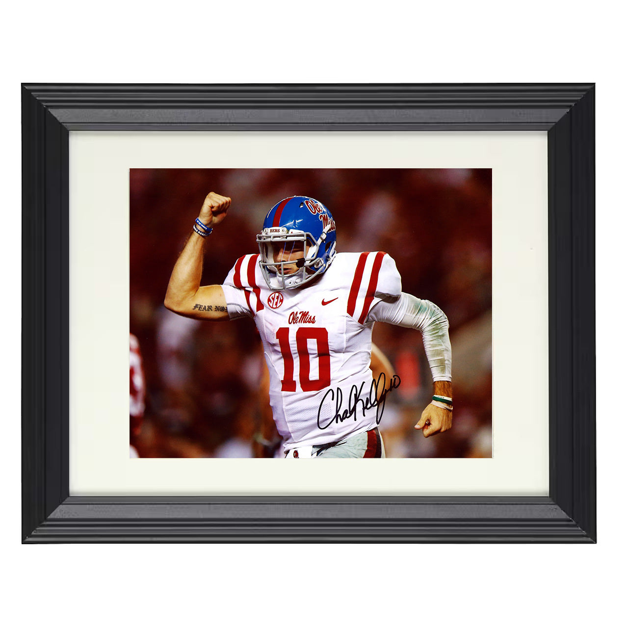 Ole Miss Football - Chad Kelly Celebration Flex 8x10 framed college football wall art
