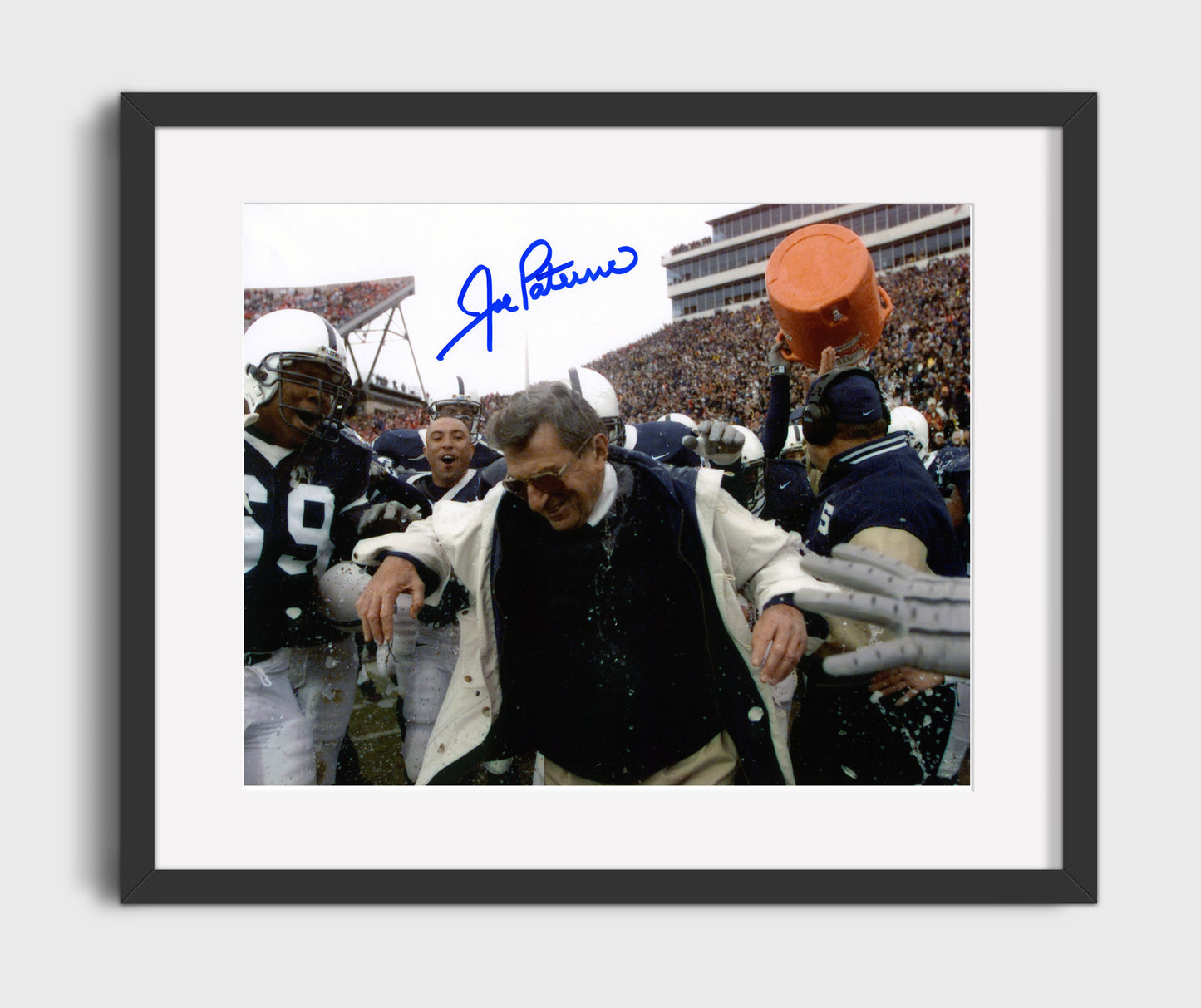 Penn State Football - Joe Paterno Sideline Celebration Moment 8x10 Gallery Frame college football wall art