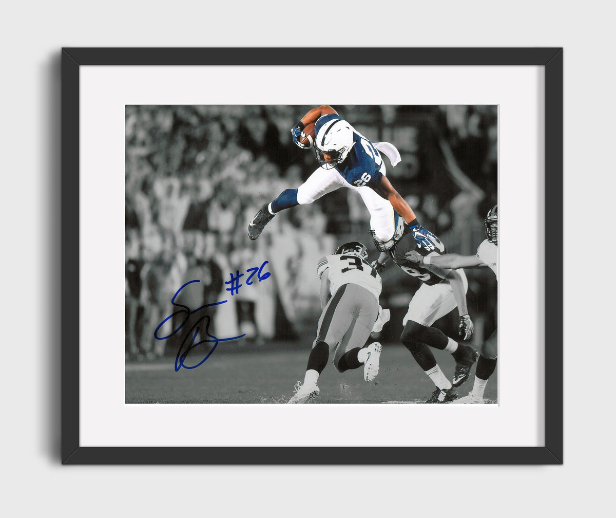Penn State Football - Saquon BarkleyMidair Leap 8x10 Gallery Frame college football wall art