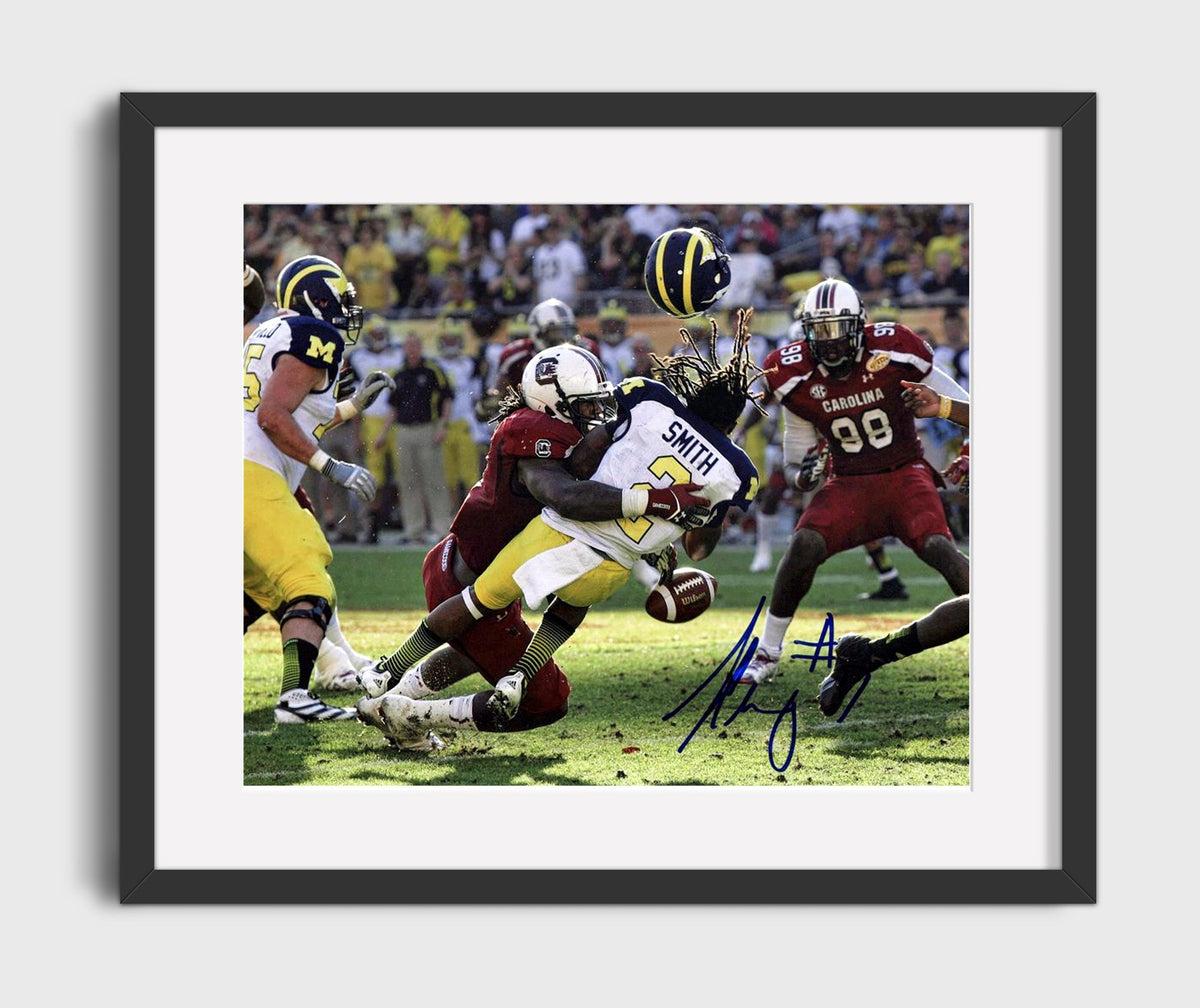 South Carolina Football - Jadeveon Clowney Big Hit Play 8x10 Gallery Frame college football wall art