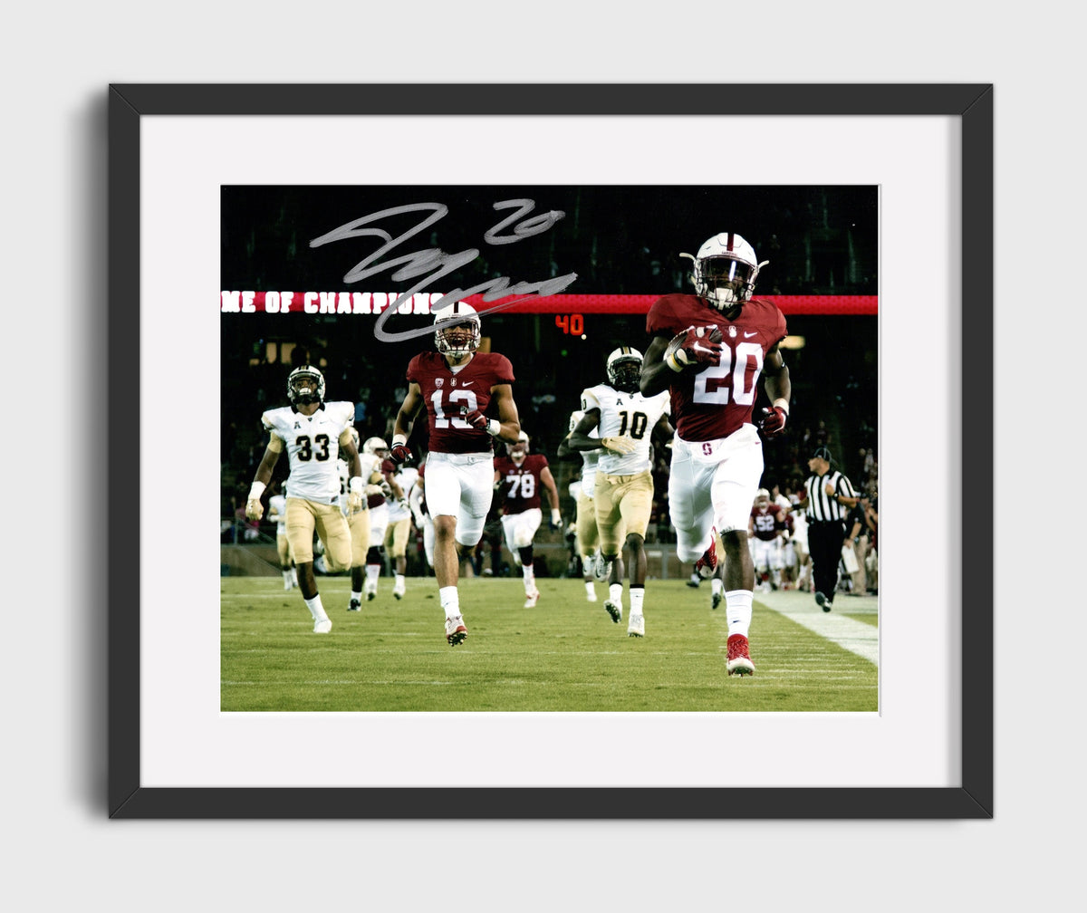 Stanford Football - Bryce Love Breakaway Touchdown Burst 8x10 Gallery Frame college football wall art
