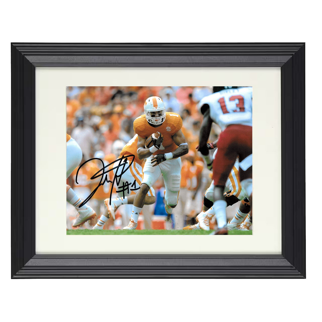 Tennessee Football - Jalen Hurd Power Run Breakthrough 8x10 framed college football wall art