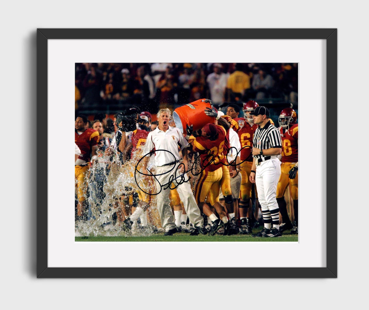USC Football - Pete Carroll Gatorade Celebration Championship Energy 8x10 Gallery Frame college football wall art