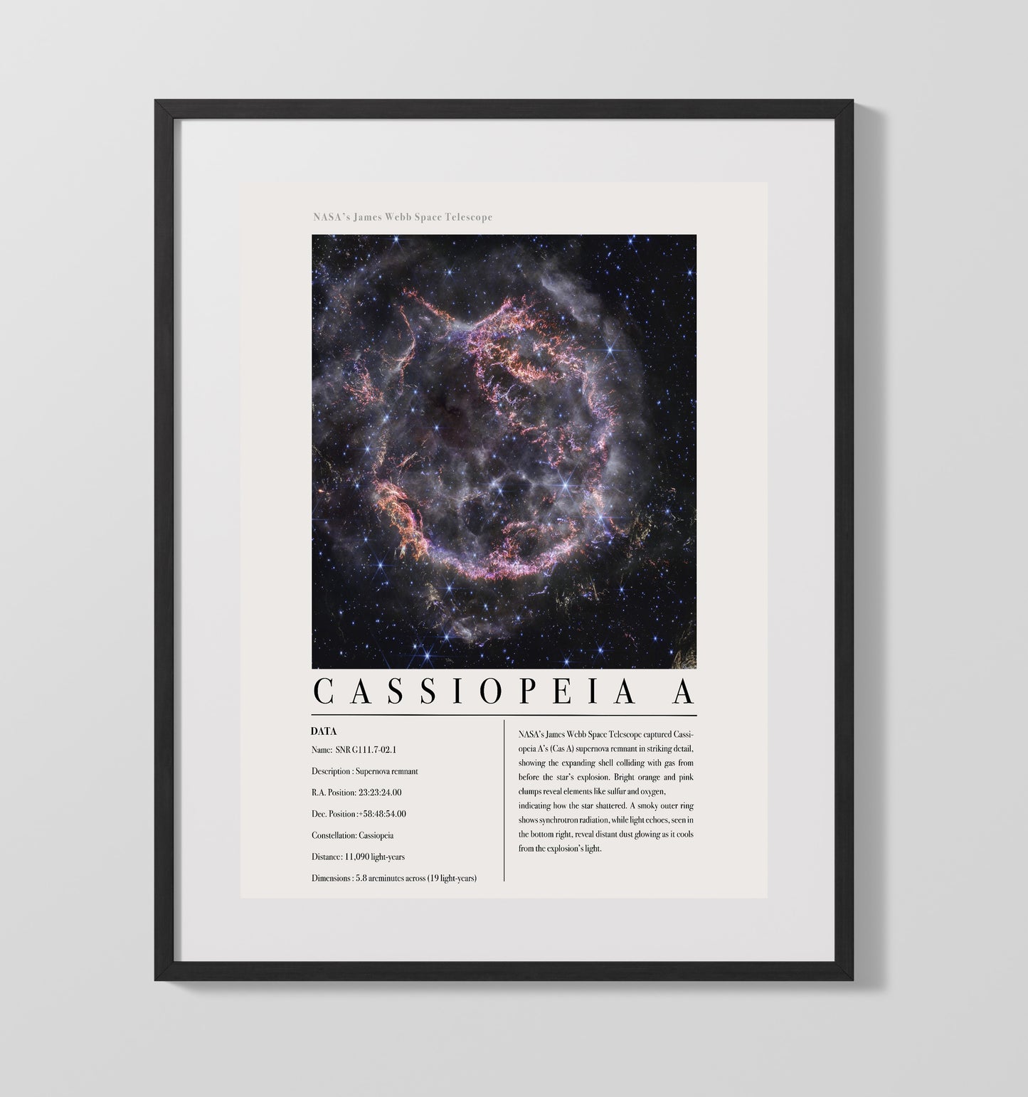 Sagittarius C Star-Forming Region in Sagittarius 16x20 Unframed Print James Webb Telescope wall art