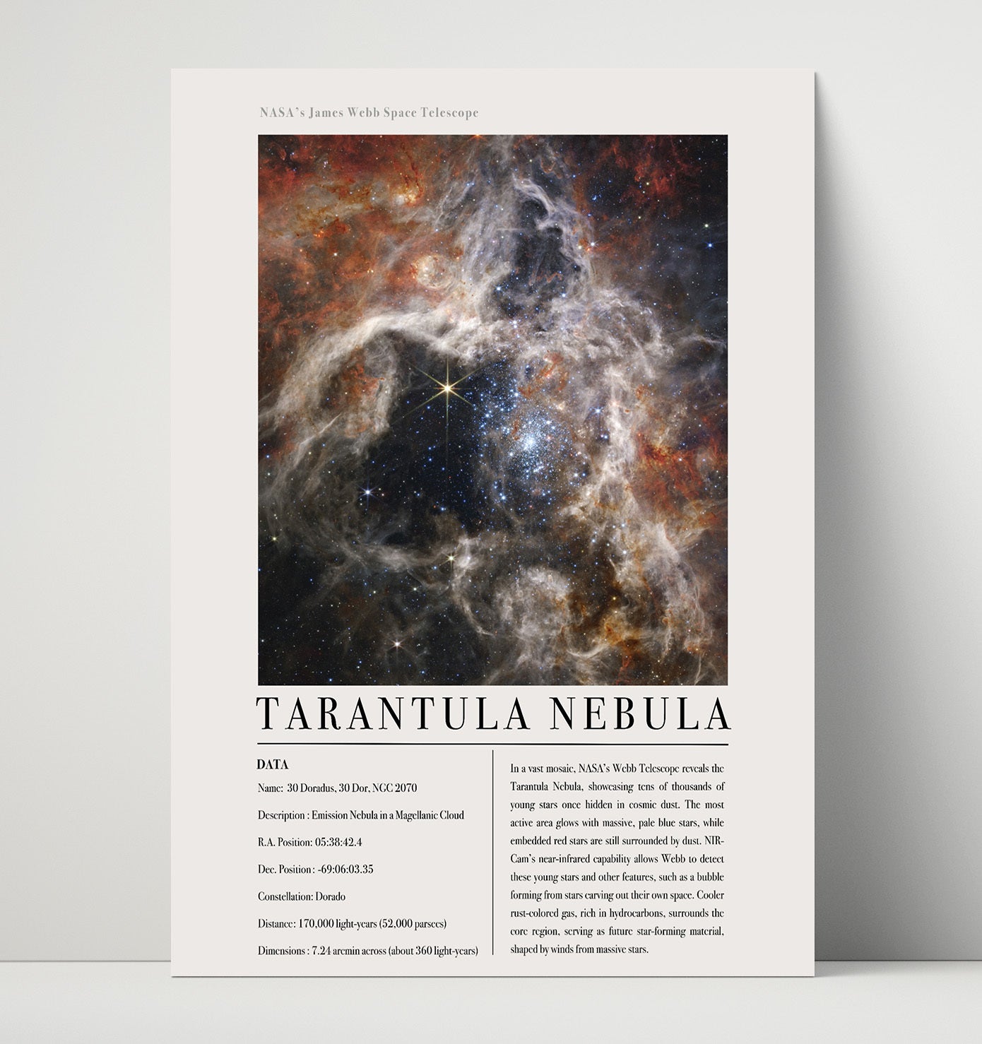 Constellation Print - Serpens - James Webb Telescope Pillars of Creation Eagle N 16x20 Unframed Print constellation wall art print – Constellation Print decor