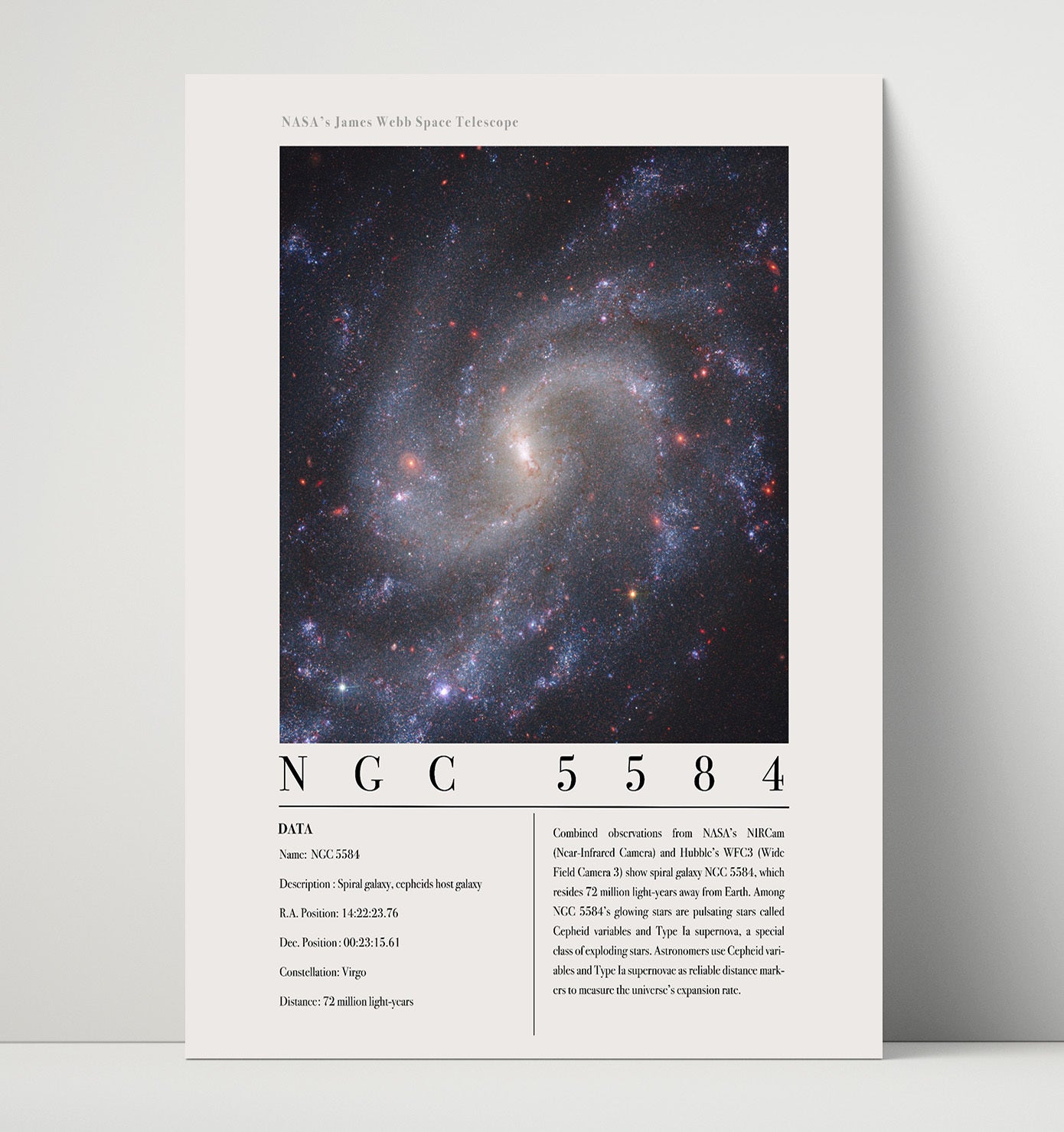 Constellation Print - Vela - James Webb Telescope Southern Ring Nebula 16x20 Unframed Print constellation wall art print – Constellation Print decor