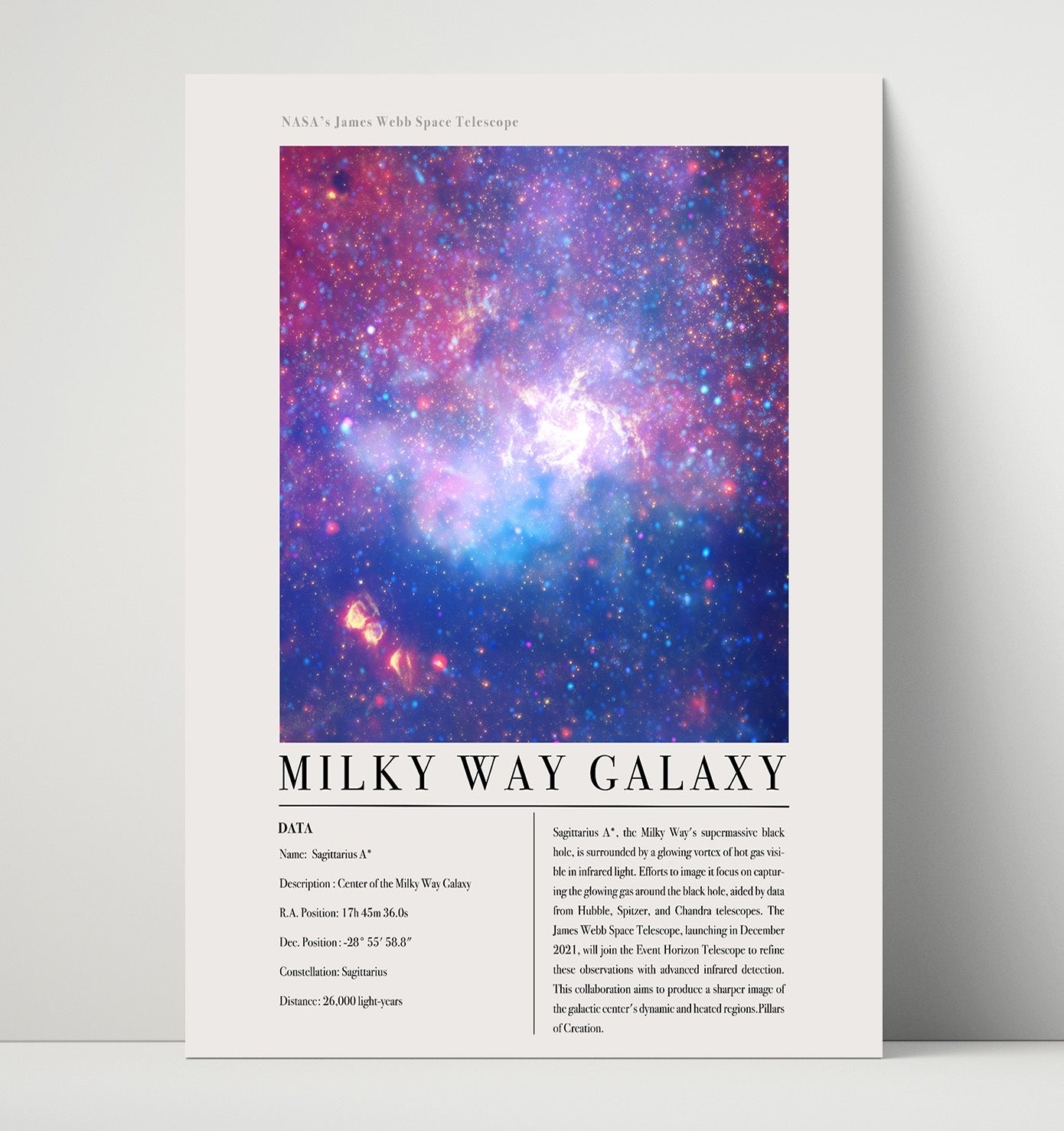 Constellation Print - Virgo - James Webb Telescope NGC 5584 Spiral Galaxy 16x20 Unframed Print constellation wall art print – Constellation Print decor