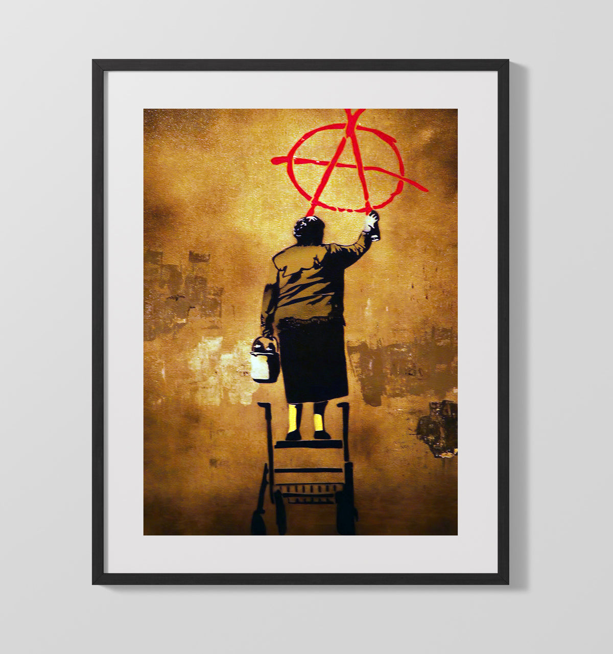 Anarchy Graffiti 16x20 Gallery Frame counterculture wall art