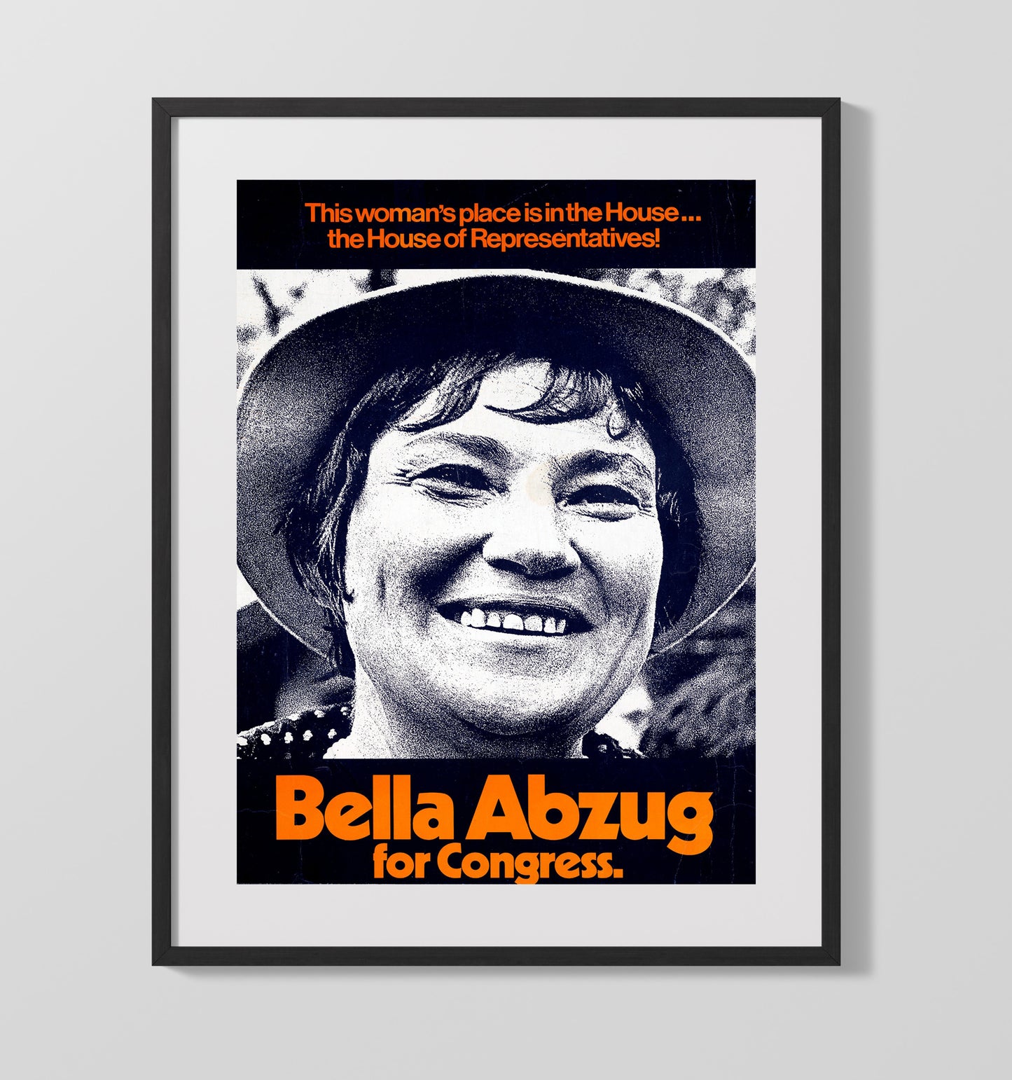 Bella Abzug for Congress 16x20 Gallery Frame counterculture wall art