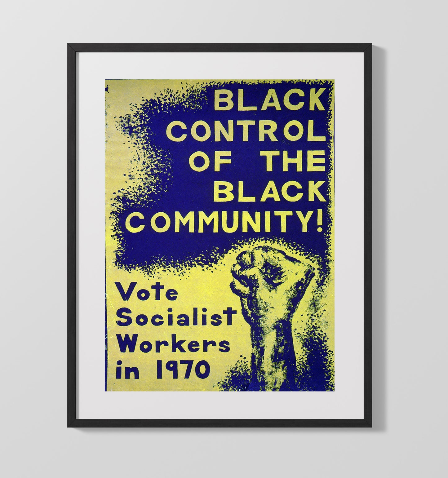 Black Control of the Black Community 16x20 Gallery Frame counterculture wall art