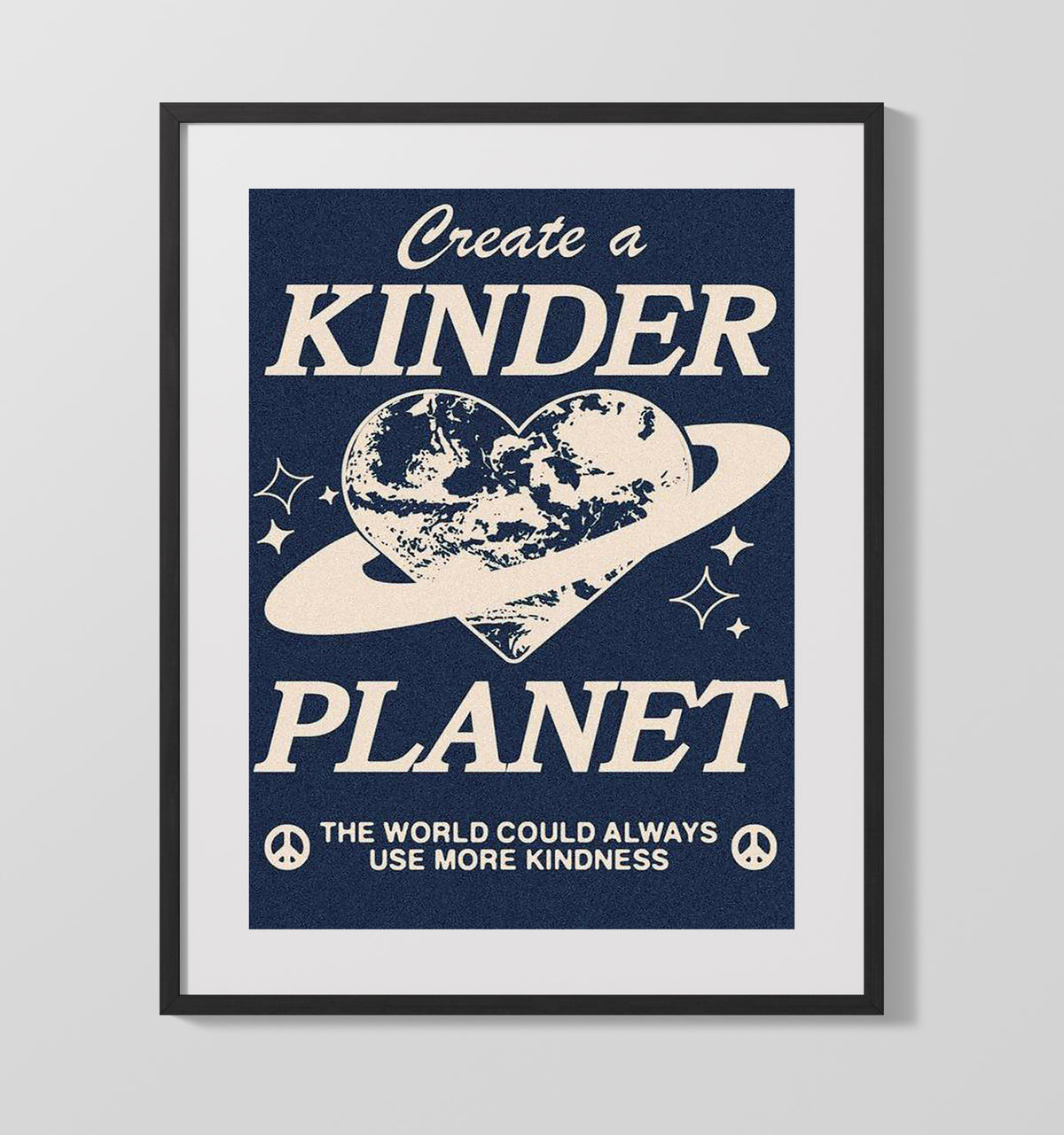 Create a Kinder Planet 16x20 Gallery Frame counterculture wall art